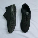 Generic black mesh running shoes-  UK size 10 - Image 3