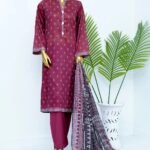 Binsaeed Digital Printed Lawn Stitch Collection 3Pcs