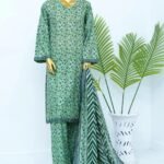 Binsaeed Digital Printed Lawn Stitch Collection 3Pcs