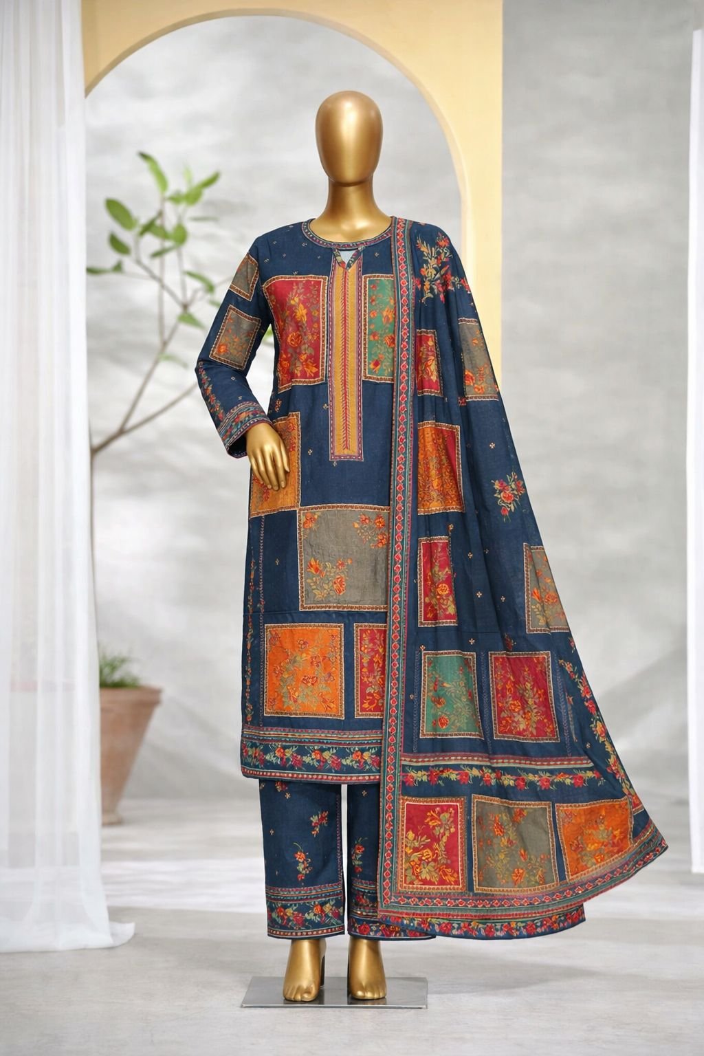 WhatsApp Image 2026-07-27 at 3.11.45 PM (2) Binsaeed Digital Printed Lawn Stitch Collection - Image 1