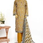 Binsaeed Digital Printed Lawn Stitch Collection 3Pcs