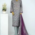 Binsaeed Digital Printed Lawn Stitch Collection 3Pcs