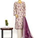 Binsaeed Digital Printed Lawn Stitch Collection 3pcs