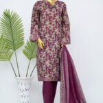Binsaeed Digital Printed Lawn Stitch Collection 3pcs