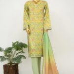 Binsaeed Digital Printed Lawn Stitch Collection 3pcs