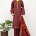 Binsaeed Digital Printed Lawn Stitch Collection 3pcs